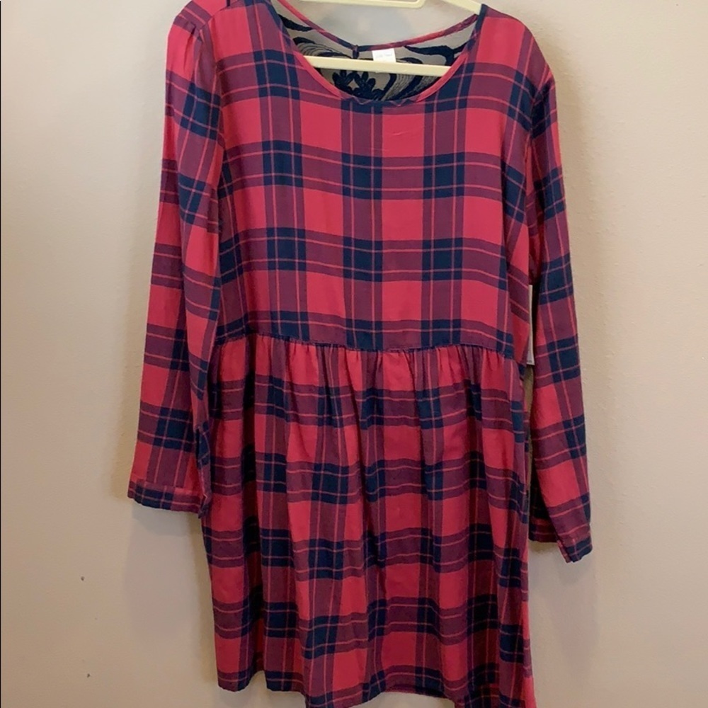 Brand New red plaid dress
